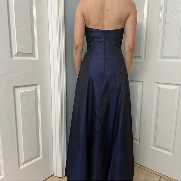 Gunne Sax Vintage Dress Long Strapless Glitter Whimsigoth Prom Formal Size Small - Picture 2 of 9